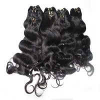 Moda Królowa Bulk Włosy 20 sztuk / partia 50g / szt Body Wave Indian Human Hair Weaving z szybką dostawą