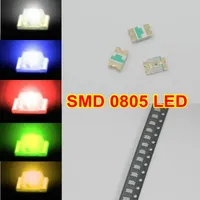 5VALUESX200PCS = 1000 sztuk SMD 0805 Biała Czerwona Niebieska Zielona Żółta Lampa LED Diody Ultra Bright