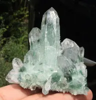 162 g Nouveau Trouver Naturel Beau Vert Tibétain Quartz Cristal Cluster spectre vert cristal cluster Spécimen pour la décoration