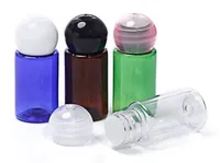Fabrik Preis Großhandel 10 ml Ball-Form Cap Flasche Plastikflasche PET Lotion Flasche nachfüllbar Jar High Grade Dropper