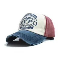 Supporto all'ingrosso del berretto da baseball unisex regolabile del cappello regolabile di Snapback del cotone dell'annata di 6 colori
