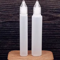 LDPE 10ml 15ml 30ml 50ml E CIGS Bottles de estilo de lápiz con tapas de botella para biberones de lápiz vacío de aceite esencial eliquid DHL 3990858