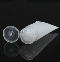 100ピースの透明な柔らかい空の明確なチューブ化粧品クリームローションシャンプーコンテナフェイシャルクレンザー20ml