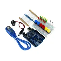 Grossistfri frakt ny startpaket uno r3 mini breadboard led jumper trådknapp för arduino kompatil