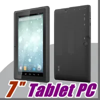 2019 tabletas wifi 7 pulgadas 512 MB de RAM 8 GB ROM Allwinner A33 Quad Core Android 4.4 Tablet PC capacitiva doble cámara Q88 A-7PB