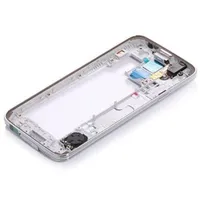 silver Housing Middle Plate Frame Bezel Replacement Part For Samsung Galaxy S5 SV i9600