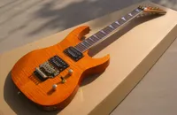 Perno de guitarra el￩ctrica OEM en ver a trav￩s de piezas de oro naranja instrumento musical