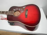 Nueva llegada vino rojo guitarra acústica con alta calidad envío gratis
