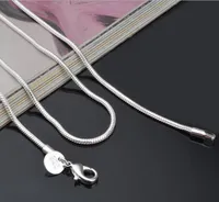 2mm 925 Sterling Silber Schlangenkette Halskette 16 18 20 22 24 Zoll Ketten Designer Halskette Schmuck Großhandel Fabrik Preis