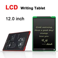12.0 inç LCD Yazma Tablet Çizim Tahtasında Blackboard El Yazısı Pedleri Hediye Çocuklar İçin Kağıtsız Not Defteri Beyaz Tahta Memo Ile Yükseltilmiş Kalem