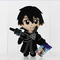 Anime Espada de Arte Em Linha Kirigaya Kazuto brinquedos de pelúcia Brinquedos Colecionáveis ​​28 cm Melhor Presente de Alta Qualidade Frete Grátis EMS