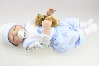 20 "Silicona hecha a mano Reborn Baby Doll Suave Cuerpo Completo Realista Aficiones Baby Dolls Reborn Mejores Juguetes
