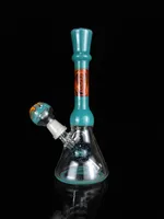 Oil Rigs Glass Bongs Hookahs Dab Water Pipes Colored Beaker Bong Burner Pipes 14mm Female Joint