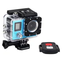 H22R 4K WIFI عمل كاميرا 2.0 بوصة 170D عدسة الشاشة المزدوجة للماء الرياضة المتطرفة HD DVR كاميرا + جهاز التحكم عن بعد