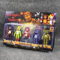 14cm 5pcs / set fem nätter på Freddy's PVC Action Figur Collectable Modell Toy for Kids Present Gratis frakt Detalj