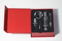 10mm Nector Collector Zestawy Dym Mikro NC Szkło Szkło Ze Stali Nierdzewnej Strawy Mini Nect Collect Kit Bong