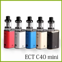 original ECT C40 mini 40W e cigarette Box Mod Starter Kits 2.0ml 1800mah electronic cigarette vape pens