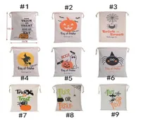 Hot Sale Halloween Candy Bags Large Canvas Handtassen Trick Or Treat Pumpkin Devil Spider Halloween Gift Tassen Op voorraad