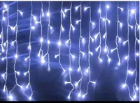 4 M 120 Işıklar Tatil Festivali Perde LED Dize Şerit Buz sarkıtları Buz Bar Lambası Garlands Parti Peri Noel Için