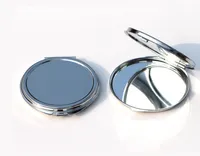 رقيقة مرآة مدمجة 62 ملليمتر الفضة الأزهار تنقش فارغة مرآة جيب صغير عادي ل diy decoden 18032-1