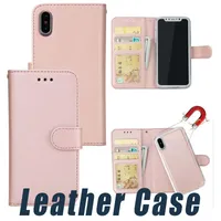 Magnetic Wallet Ledertasche Magnet Abnehmbare, abnehmbare Abdeckung für iPhone X XS Max Xr 8 7 6 Plus