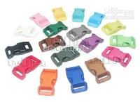 Wholesale Colorful Buckle Contoured Curved For Paracord Bracelet Plastic Backpack 5/8&quot; 16mm