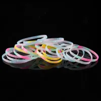 1000 stks Groothandel Knipperende Siliconen Armband Light-Up Polsband Lichtgevend Speelgoed Multi-Color