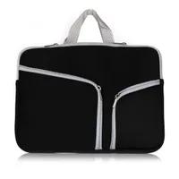 Ordenador portátil con cremallera bolsa de bolso para Macbook 12 13 15 pulgadas de almacenamiento que lleva bolsas de viaje Universal orden de la muestra