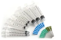9 Pack - 10ml, 3ml, 1ml Syringes with 14Ga and 18Ga Blunt Tip Needles and Caps