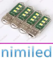 Nimi1003 Super Bright Mini 3led 2.3w 5V USB Vandrarhem Datorbordslampor Liten nattlampa Mobiltangentbord USB-lampor Belysning