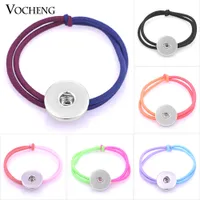 Vocheng Noosa Elastic Hair Bands Ginger Snap Gioielli per capelli 6 colori Candy Colors Fit 18mm Charms NN-481