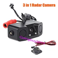 2 LED voiture de stationnement Radar Radaver Radaver Caméra Capteur Capteur de véhicule Vue arrière Aide 170 °