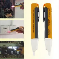 Partihandel-ny 1 st elektrisk indikator 90-1000V Socket Wall AC90-1000V Power Outlet Spänningsdetektor Sensor Testare Pen LED-ljusindikator