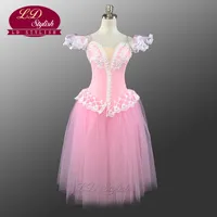 Professionele roze ballet tutu kostuums voor meisjes ballet dansen jurk mooi meisje romantische jurk hot selling LD0002D