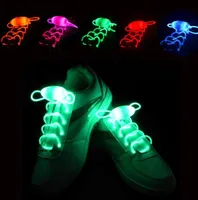 Più nuovo LED Flash Light Up Lacci delle scarpe Glow Stick Strap Lacci delle scarpe Xmas Decor Shoestring Disco Party Pattinaggio bling illuminazione scarpe lacci Regalo