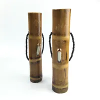 10.5 Pouces Bamboo Recycler Huile Rigs Bongs D'eau pour Fumer Mini Rig Oil Bamboo Bongs Pipe À Eau Épais Fumer Pipes Narguilés