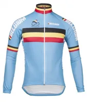 2022 Belgia Blue Winter Fleece Thermal Jumbing Jersey Cycling Clothing Ciclismo Maillot MTB P8