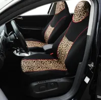 Car Seat Cover universale Fit anteriore elastico semplice uso lavabile design moda leopardo traspirante