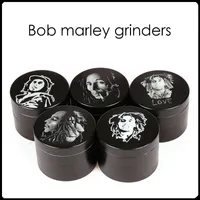Bob Carley Grinder Zinc Alloy Herb Grinders Tobacco Accessories 4 layers 50mm Herbal Grinder Metal sharpstone