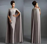 Szlachetny Arabia Vintage Suknie Wieczorowe Klejnot Sheer Szyi z Watteau Train Bal Suknie z aplikacją Sheath Custom Made Formal Party Dresses