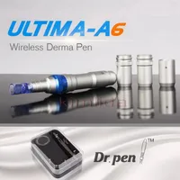 Kalıcı Makyaj için yeni Kablosuz Derma Pen Ultima A6 Microneedle Dermapen Dermastamp Mezo 12 İğneler Dr.pen dövme kalem