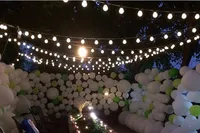 Halloween Nowość 20 LED G45 Globe Connent Festoon Party Ball String Lampy LED Lights Christmas Fairy Wedding Garden Wisiorek Garland
