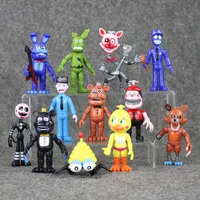 12st / set fem nätter på Freddy's PVC Action Figure Collectable Model Toy for Kids Present Gratis frakt