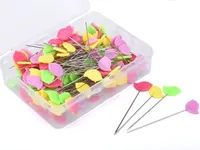 100 Pz / set Multicolor Bird Shape Pins Aghi per cucire con scatola Patchwork Accessori per cucire fai da te Quilting Tool Supplies