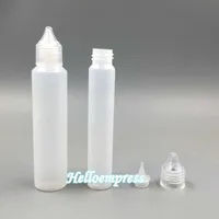 1000pcs 30ml 50ml PE Dropper Bottles Eliquid Plastic Empty Oil Ejuice Pen Shape Bottles с прозрачными винтовыми крышками Тонкий наконечник