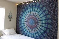 熱い広いインドの毛布マンダラタペストリーの壁掛けボホプリントビーチスロータオルヨガマットテーブルクロス寝具ホーム家具装飾