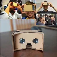 DIY Google Karton VR Kutusu Sürüm VR Sanal Gerçeklik 3,5 - 6.0 inç Smartphone için 3D Gözlük