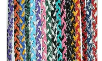 for vivian 3 ropes tornado braided teams titanium necklace baseball football many colors size 18&quot; 20&quot; 22&quot;