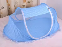 새로운 아기 유아용 침대 0-2 년 베개 매트가있는 베이비 침대가 휴대용 Foldable 침대를 그물 팅으로 세트 신생아 면화 수면 여행 침대