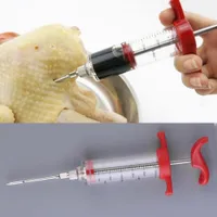 Hochwertige Marinade-Injektor-Aroma-Spritze, die Fleisch-Geflügel-Truthahn-Huhn BBQ-Werkzeug neue Ankunft nagelneu kocht